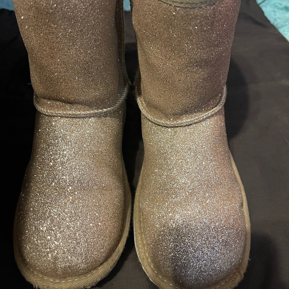 Size 3 Glitter Gold UGG Boots